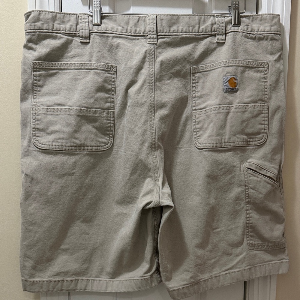 Carhartt Relaxed Fit 10" Rigby Canvas Work Short Tan